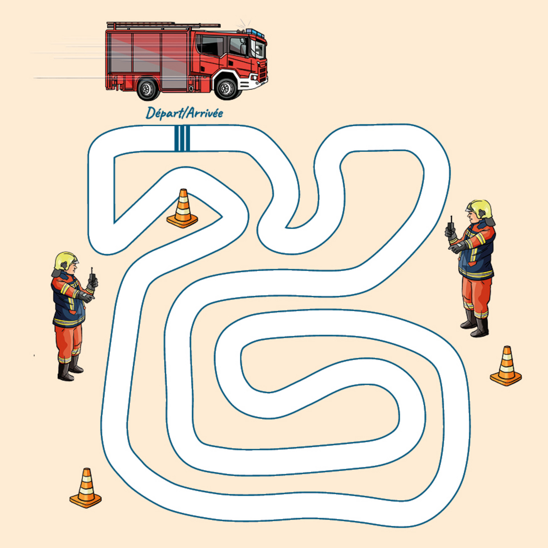 Un jeu où il ne faut pas s'écarter du chemin