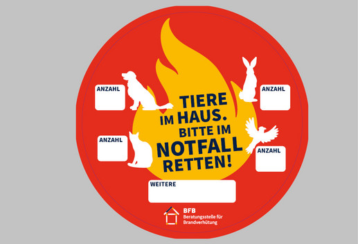 Abbildung des Notfallklebers