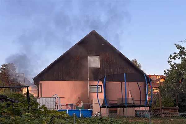 Kellerbrand in einem Einfamilienhaus